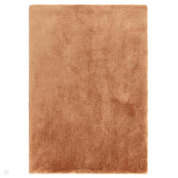 Opulence Plush Plain Soft Subtle Shimmer Sustainable Recycled Polyester Mid-Height Shaggy Rust Terracotta Rug-Asiatic Carpets-Rug Love - The Most Loved Rug Store